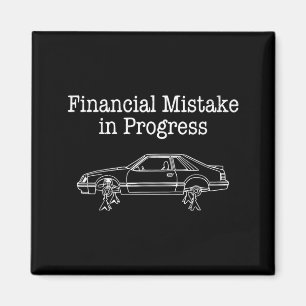 Financiële Fout in Uitvoering Auto Liefhebber Magneet
