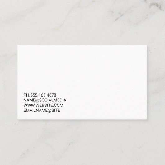 financiële grafiek | gelddata-analist visitekaartje (Achterkant)