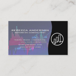 financiële Logo / beursgrafiek Visitekaartje