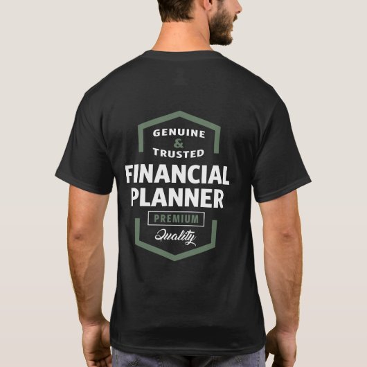 Financiële planner | Cadeauideeën T-shirt (Achterkant)