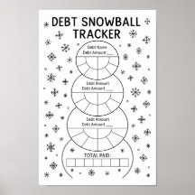 Financiële schuld Snowball Tracker