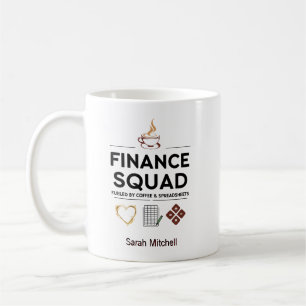 Financiële Squad Gepersonaliseerde Koffie & Spread Koffiemok