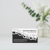 Financiële Wave Nummers Trading Visitekaartje (Staand voorkant)