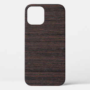 Financiering hout gladde heldere textuur iPhone 12 hoesje