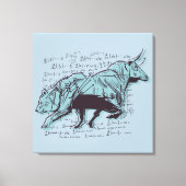 Financiering van aandelenmarktanalyse canvas afdruk (Voorkant)