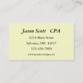 Financiering Visitekaartje (Achterkant)