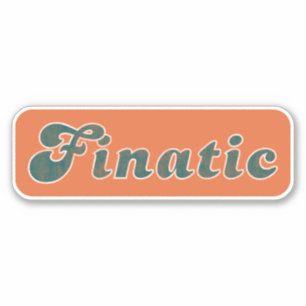 Finatic Miami (Oranje Aqua & White) Sticker