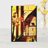 Finch Love Kaart (Gele Bloem)