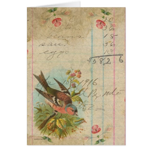 Finch vintage (Devant)