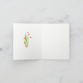 Finches rouges dans la carte de voeux du jardin (Intérieur)