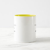 Find Beauty Typography Modern Two-Tone Mug (Centre)