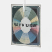 Find Joy In The Ordinary Glas Ornament (Voorkant links)