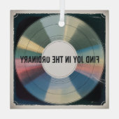 Find Joy In The Ordinary Glas Ornament (Achterkant)