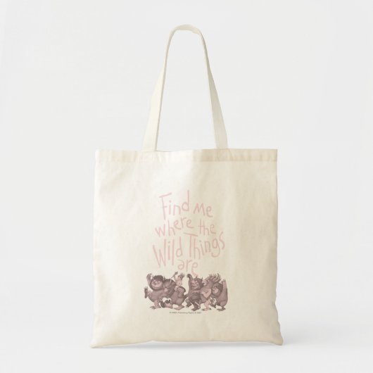Find Me Where the Wild Things Are Tote Bag (Voorkant)