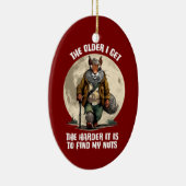 Find My Nuts - grappige eekhoorn Ornament (Rechts)