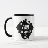 Find Peace in the Journey Mountain Design Mok (Links)
