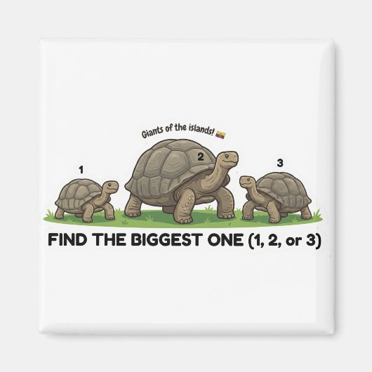 Find the Biggest One Animal World Quest for Toddle Magneet (Voorkant)