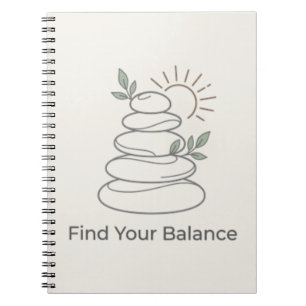 Find Your Balance Zen Esthetisch Notitieboek