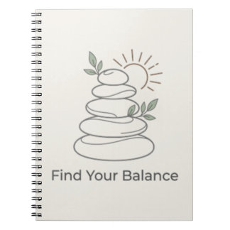 Find Your Balance Zen Esthetisch Notitieboek