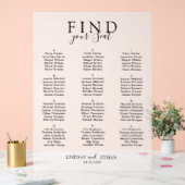 Find Your Seat! Elegant White Transparent Wedding (Mariage)