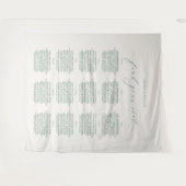 Find Your Seat Wedding Seating Chart Banner Wandkleed (Voorkant (horizontaal))