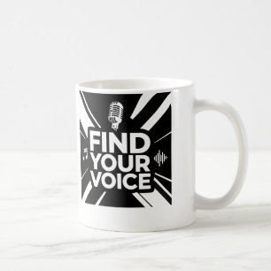 Find Your Voice Microfoon Podcast Koffiemok