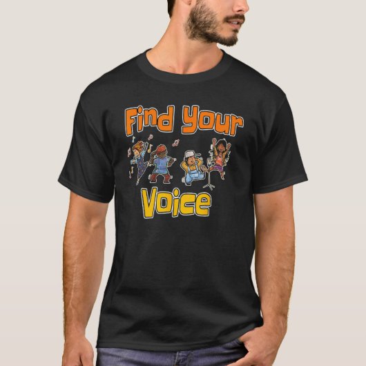 Find Your Voice Summer Reading Program 2023 Librar T-shirt (Voorkant)