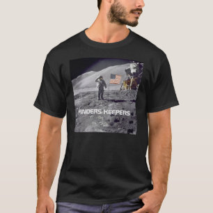 "Finders Keepers" Apollo moon walksalute T shirt