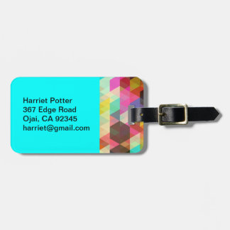 Fine Abstract Cool Cute Girly Retro Mode Bagagelabel