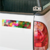 Fine Abstracte Geometrische Retro-Mode Bumpersticker (Op Truck)