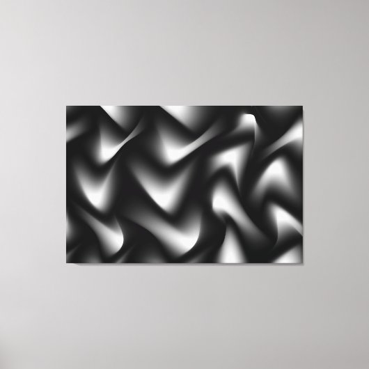 Fine Art Black en White Wrapped Canvas Afdruk (Voorkant)