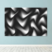Fine Art Black en White Wrapped Canvas Afdruk (Insitu (Houten vloer))