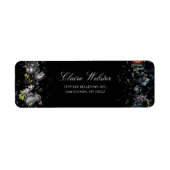 Fine Art Black Floral Etiket (Voorkant)