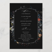 Fine Art Black Floral Kalligrafie Programma (Voorkant)