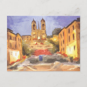Fine Art Briefkaart - Spaanse Stappen, Rome