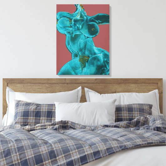 Fine Art Canvas Vrouw in beweging (Insitu (Slaapkamer))