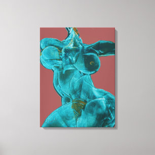 Fine Art Canvas Vrouw in beweging Afdruk