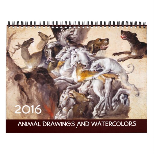 FINE ART COLLECTIE / Dierentekeningen 2016 Kalender (Hoes)