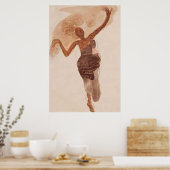 Fine Art ~ De danseres c1906 Poster (Keuken)