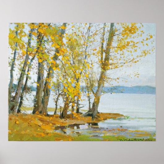 Fine Art Erhai Lake in Herfst Poster (Voorkant)