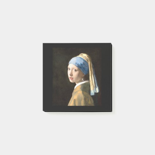 Fine Art Girl met een parel die Vermeer verdient Post-it® Notes (Voorkant)