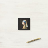Fine Art Girl met een parel die Vermeer verdient Post-it® Notes (Op bureau)
