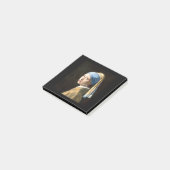 Fine Art Girl met een parel die Vermeer verdient Post-it® Notes (Schuin)
