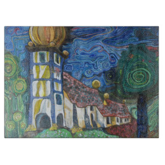 Fine art inspired by Hundertwasser Snijplank