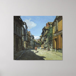 Fine Art Monet Rue de la Bavole Honfleur Canvas Afdruk