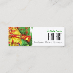 Fine Art Olieschilder Mini Visitekaartje