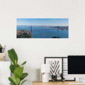 Fine Art Panorama Poster Golden Gate Bridge (Thuiskantoor)