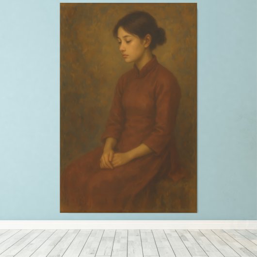 Fine Art Portrait – Museum Collection Canvas Afdruk (Insitu (Houten vloer))
