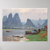 Fine Art River Li sur Dusk Poster (Devant)