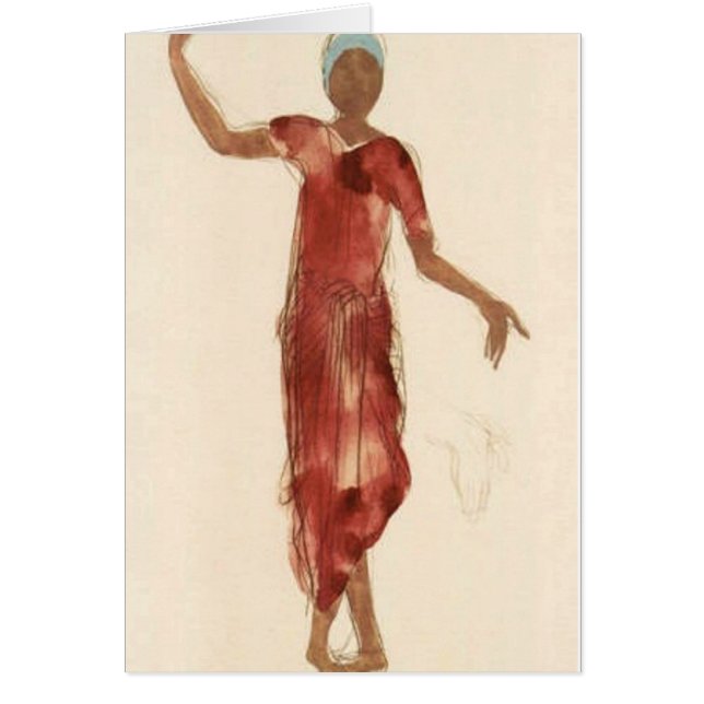 Fine Art ~ Rodin's Cambodja Dancer c1906 (Voorkant)